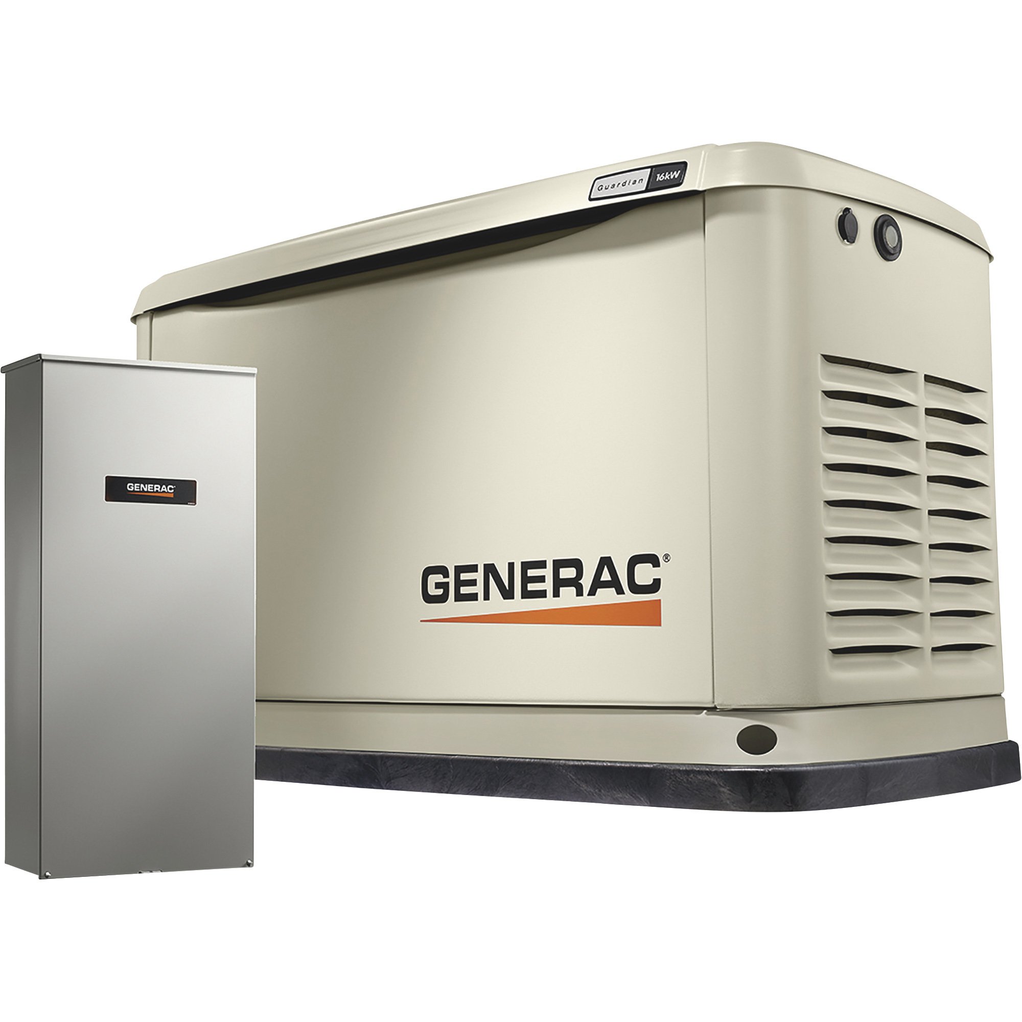 Please see replacement Item# 105883. Generac Guardian Series Air-Cooled Home Standby Generator — 16 kW (LP)/16 kW (NG), 200 Amp Transfer Switch, Model# 7178